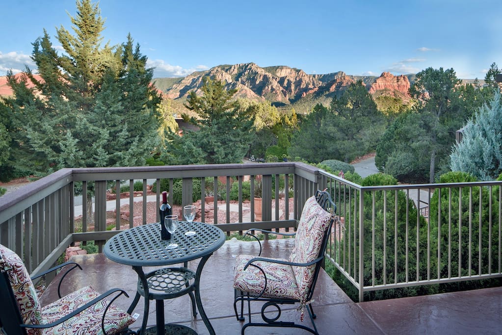 This is the same patio where you enter the house with your panorama continuing east and south.