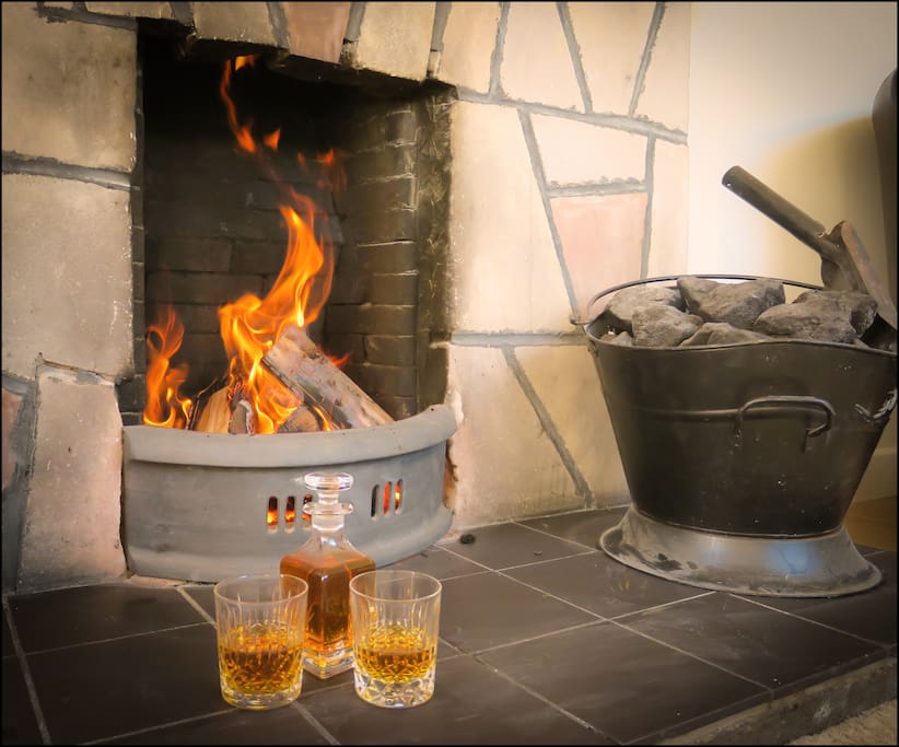 Enjoy our open fire (coal and logs provided to get you started)