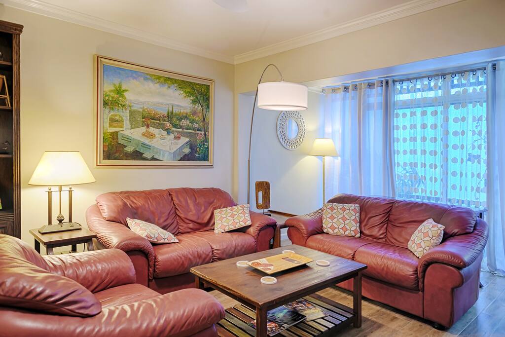 2 LEATHER LOVE SEATS AND CHAIR