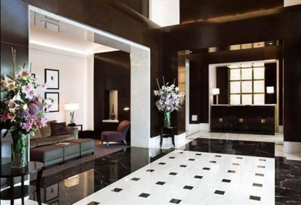 24 hour concierge, bell desk, security, valet drycleaning and laundry.