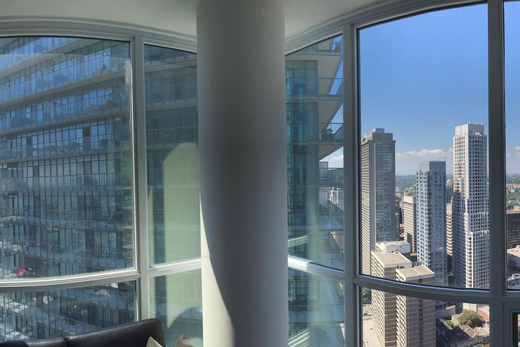 Panoramic view from the living room