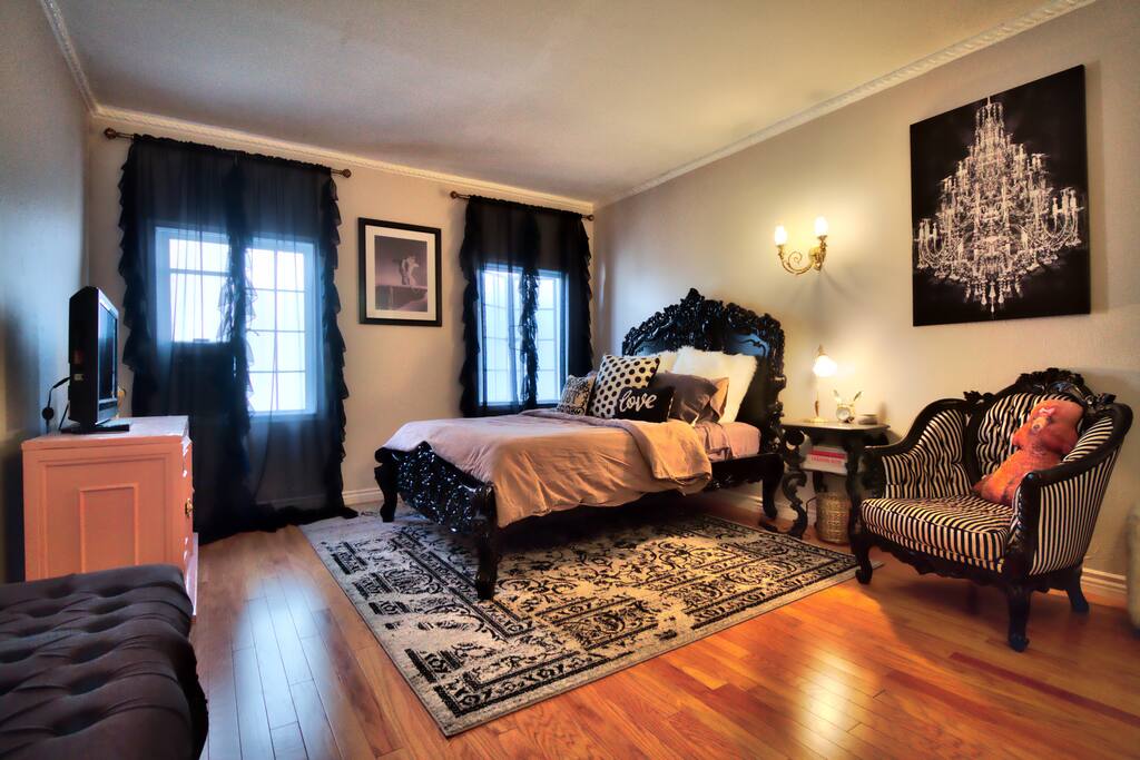 Large guest room includes smart TV for all your streaming needs