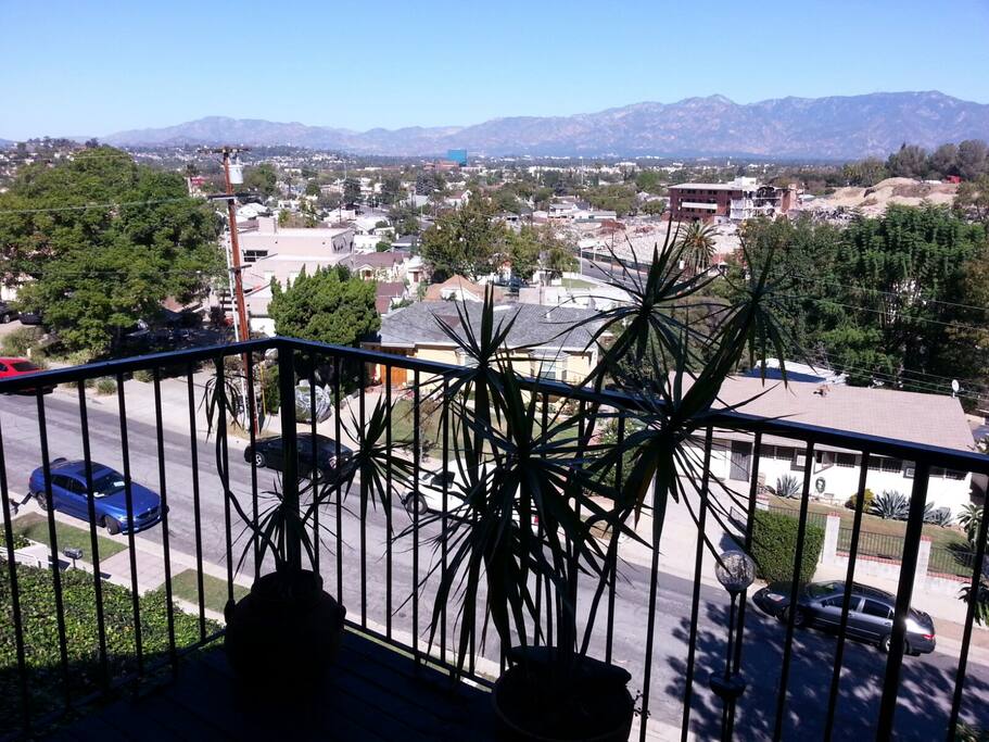 View from Balcony during the day.