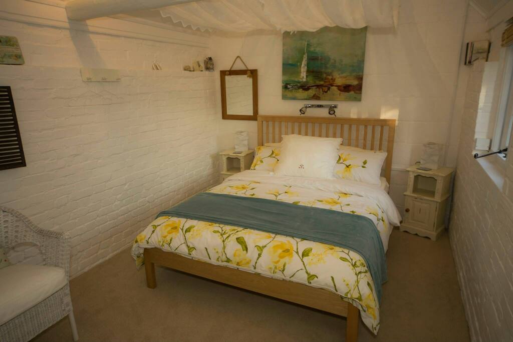 The comfy double bed.