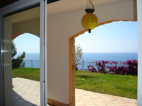 Beachfront villa near Monaco