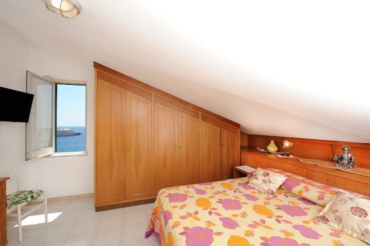 Chambre double avec vue mer