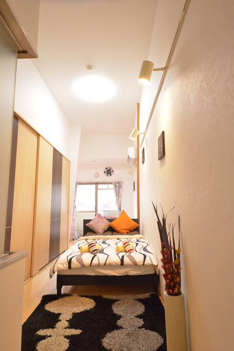 free pocket wifi
bedroom with 2 SD beds
120cmx200cm