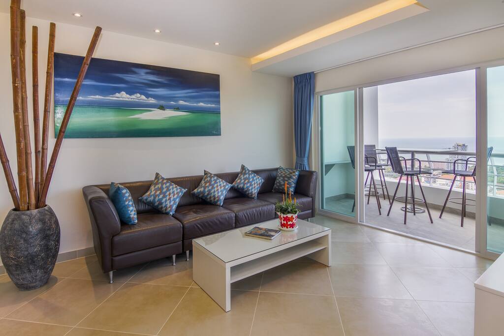 The living-room towards kitchenette and entrance area