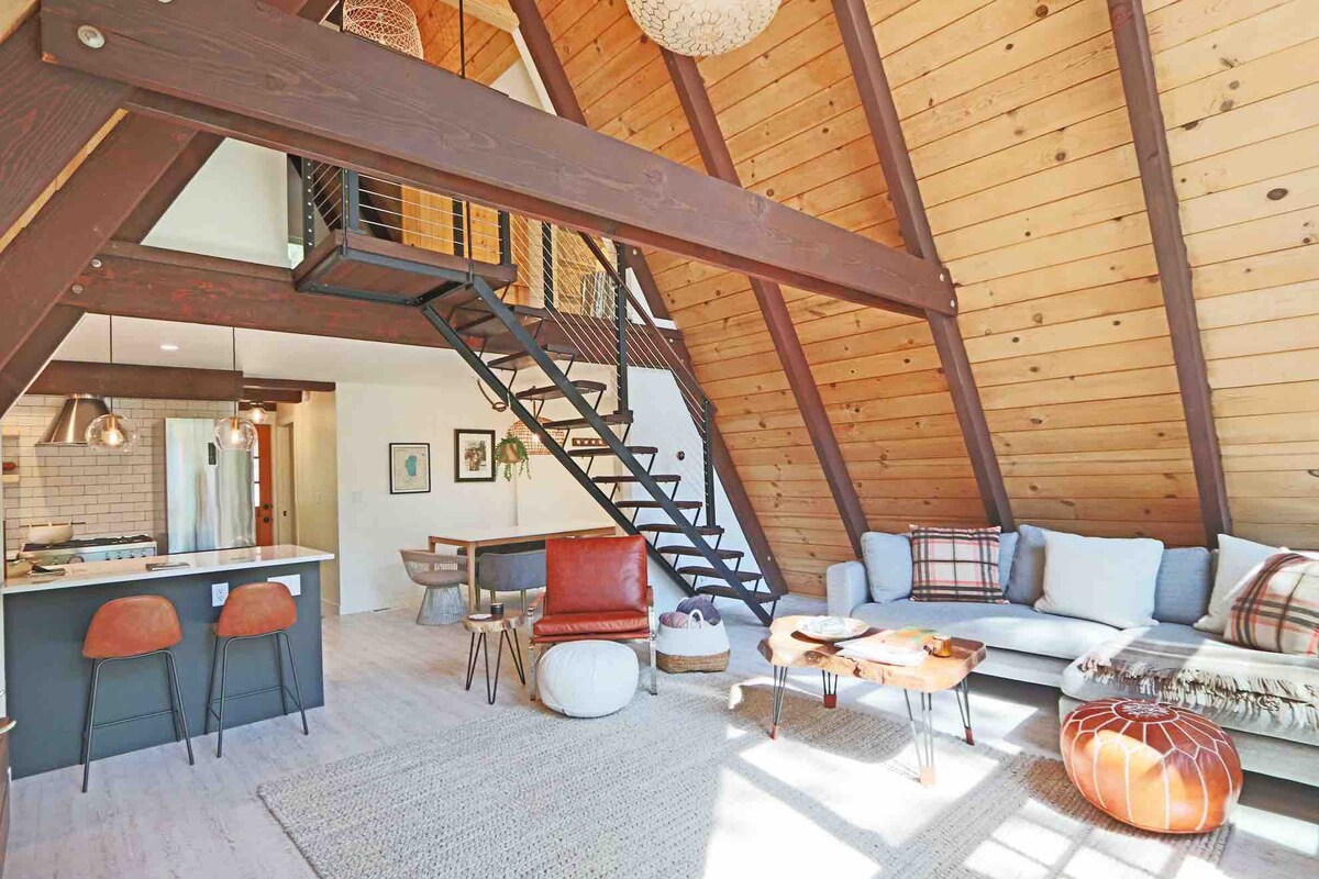 Top Airbnb: Mid Century Modern The Tahoe A Frame with Hot Tub in Sunnyside Tahoe City