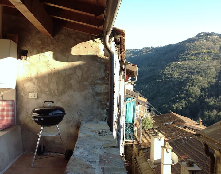 Traditional village house Houses for Rent in Apricale, Liguria, Italy