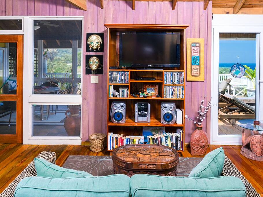 Entertainment sitting area.