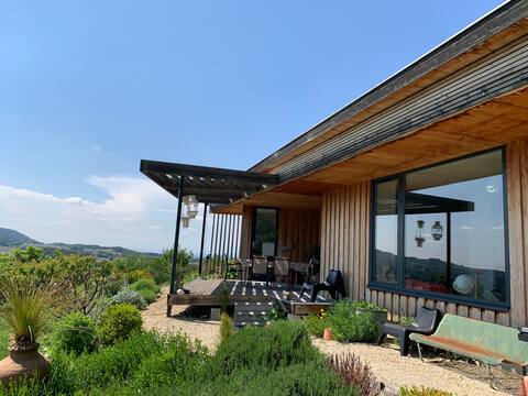Wooden contemporary house, stunning view!