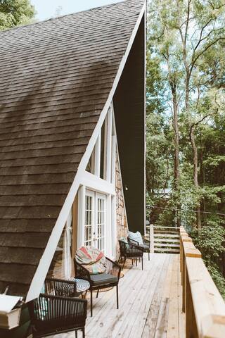 Trendy Modern Tree House A Frame Cabin Cabins For Rent In