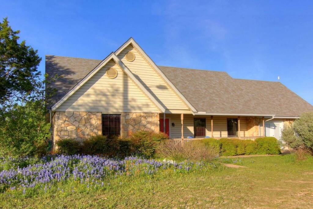 Sit out on the porch and breath in the Bluebonnets!
