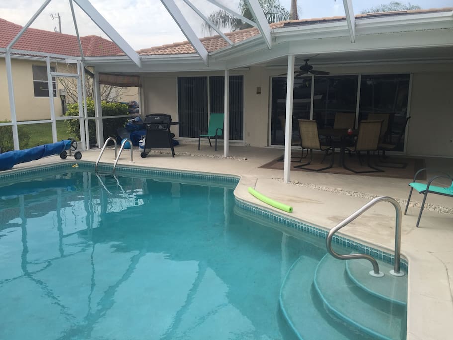 large solor heated pool