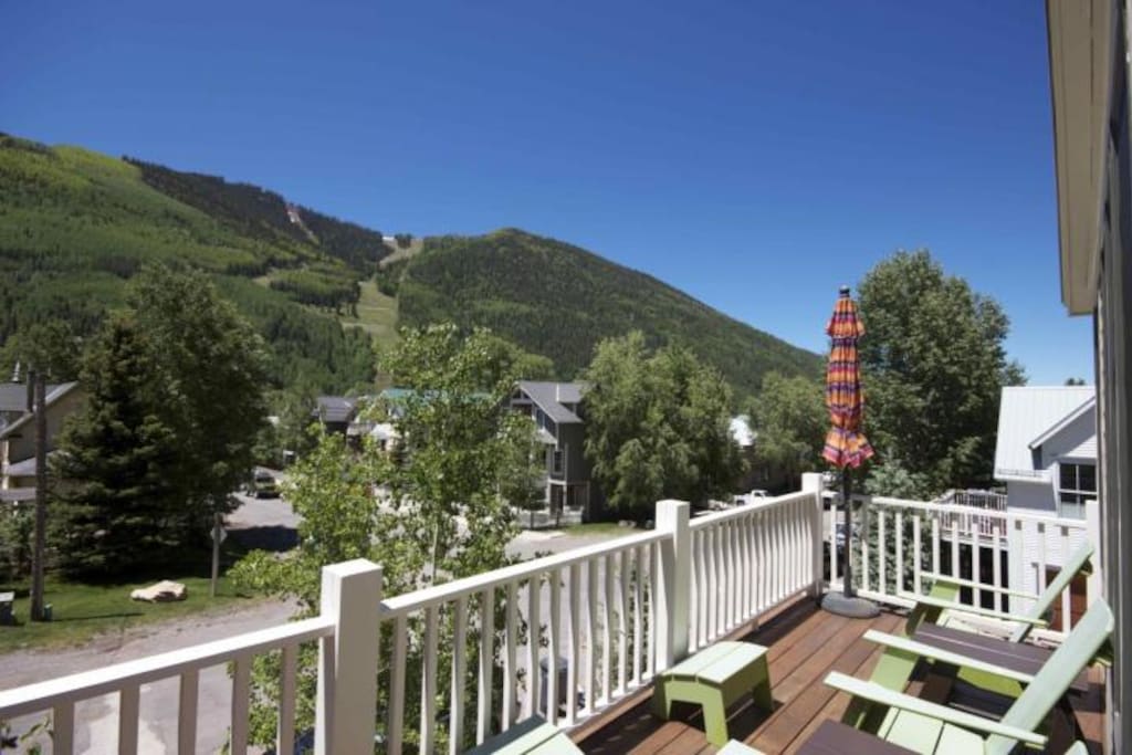 West Galena - Deck located off the main living area with gorgeous views