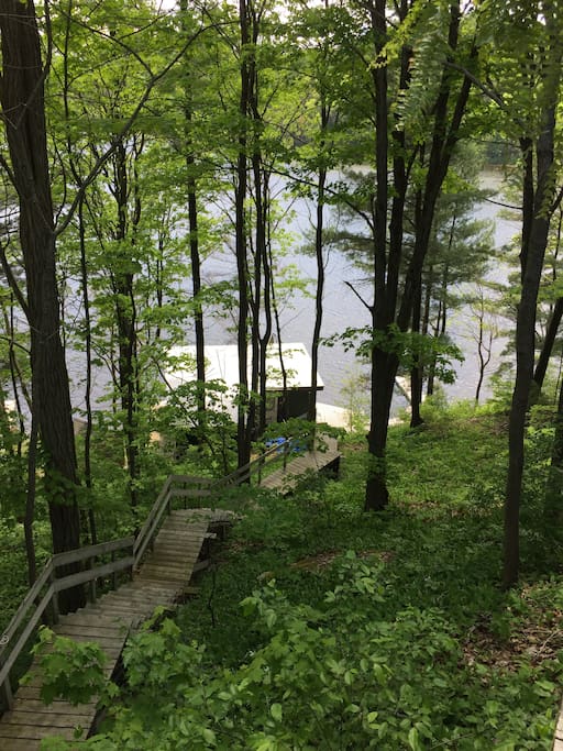 The stairs - require fitness, but afford tremendous privacy