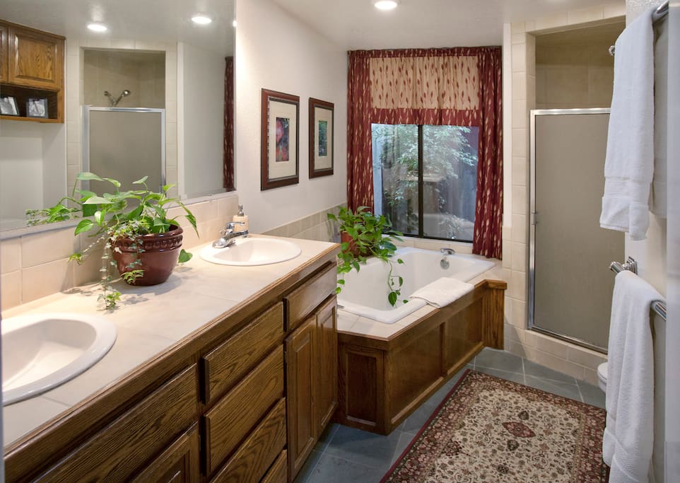 private bath shared by both rooms