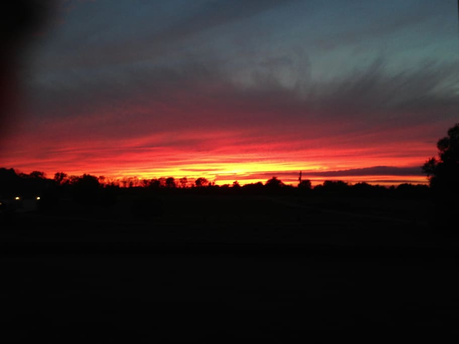 Sunsets from the master bedroom porch are amazing!