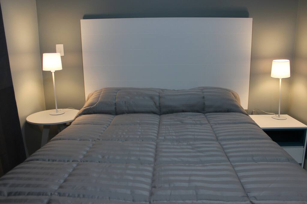 Comfortable queen size bed