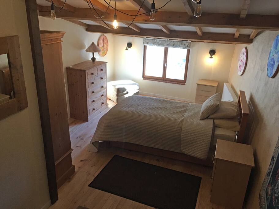 The bedroom (showing just one bed)