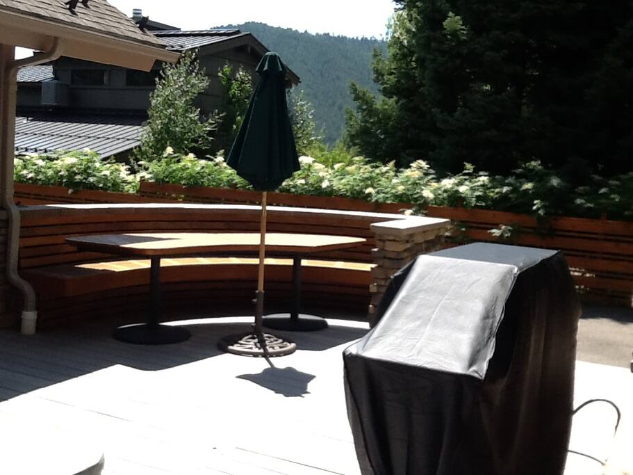 Enjoy the hot tub from this location