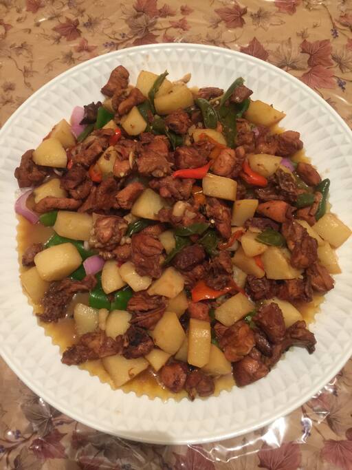 大盘鸡 分量超级足