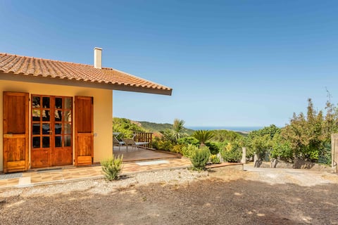 Wonderful view from the hillside villa