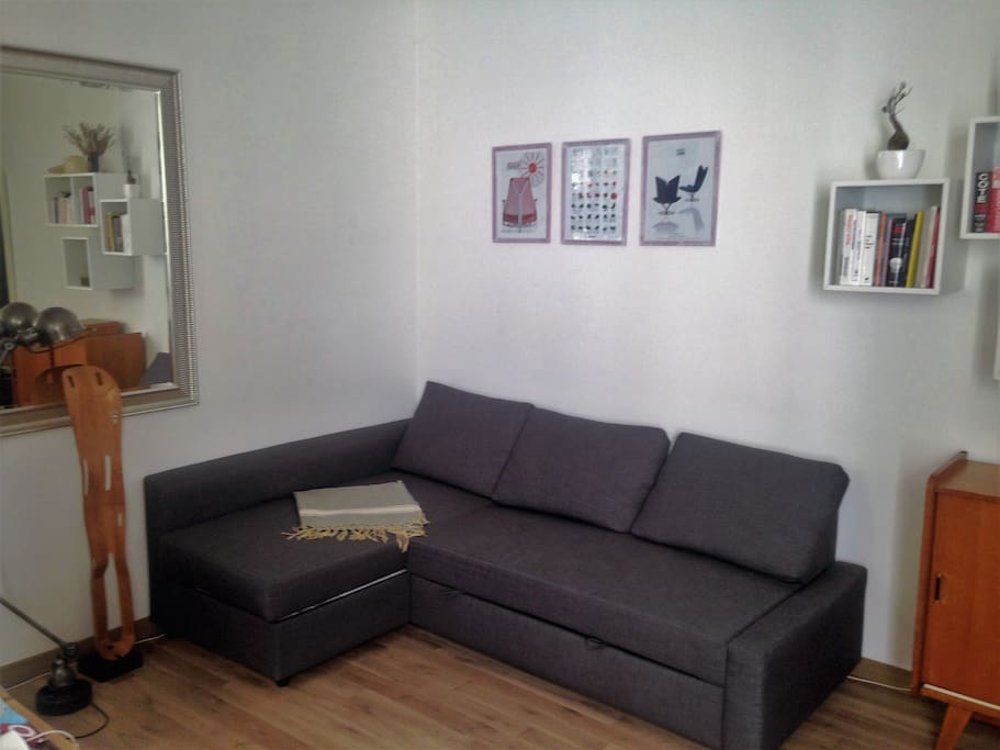 Salon / Lit convertible pour deux personnes