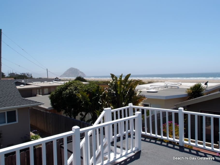 You can see from Morro Rock to Cayucos from the rooftop deck.