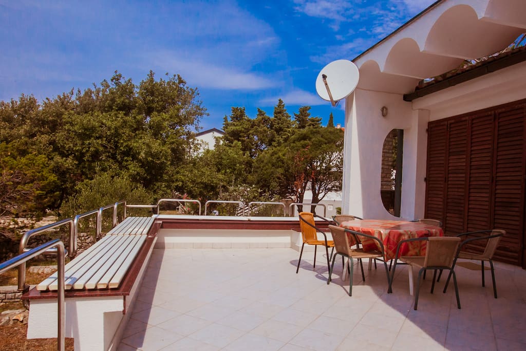 Main Terrace entering from Living Room & Kitchen