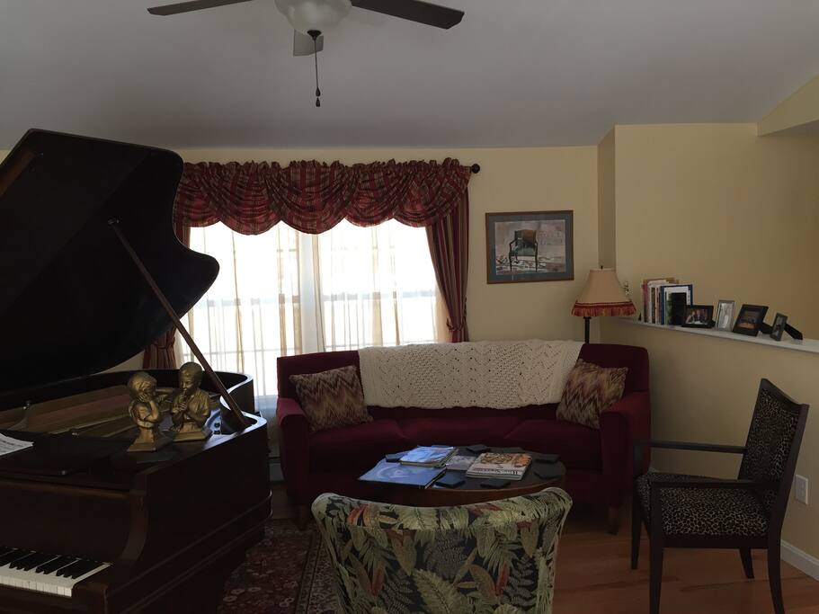 Open kitchen-dining-living room