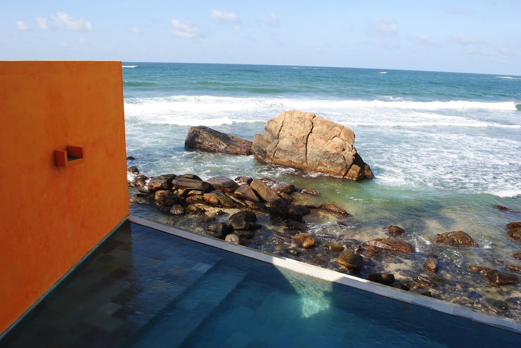 Infinity pool over the indian ocean