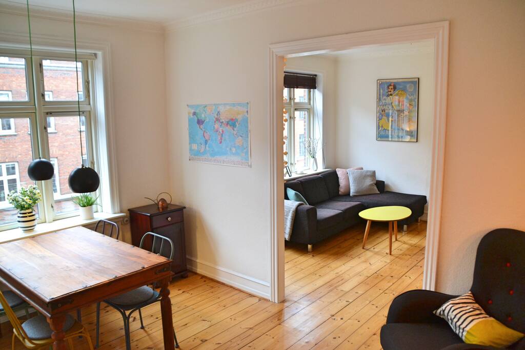 Open dining and living room