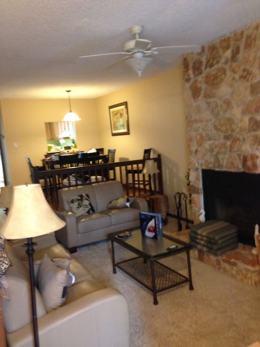 Living Room w/ Fireplace
