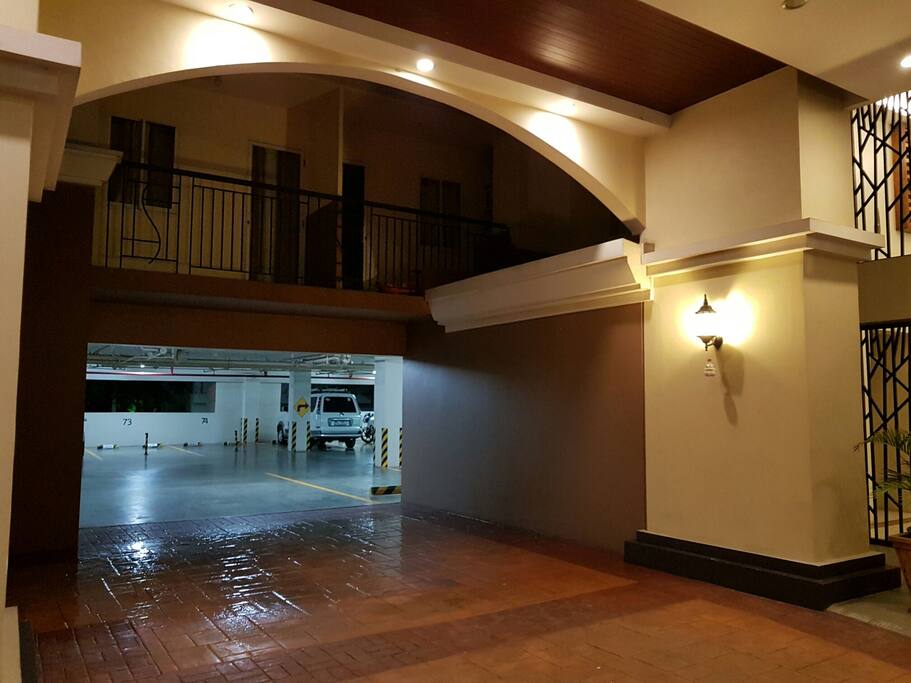 Access to resident's parking lot