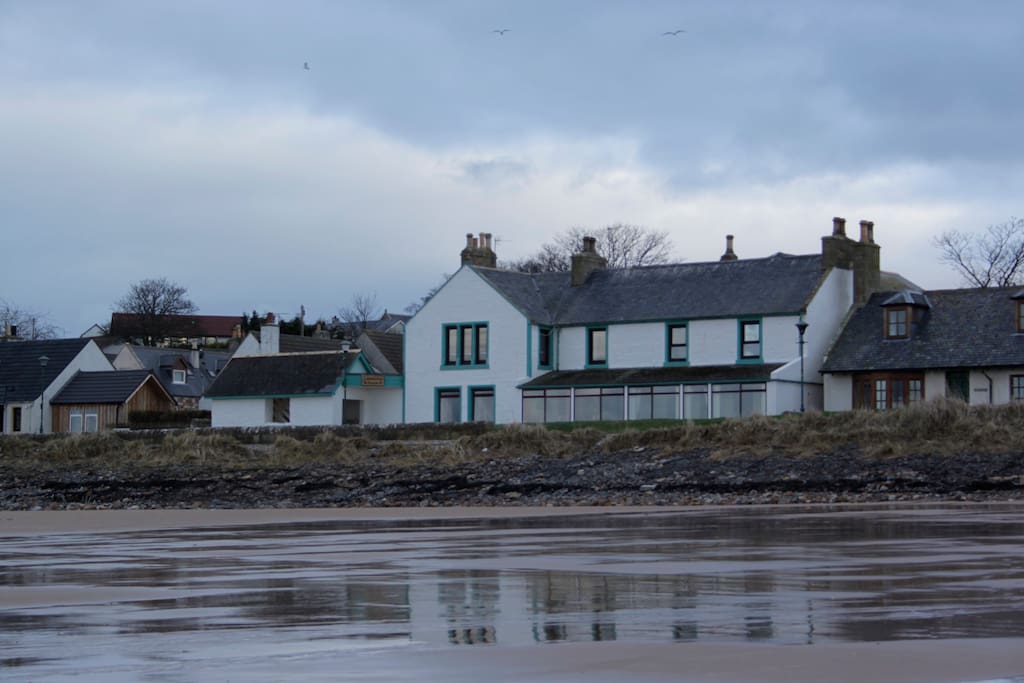Caledonian House from the beach