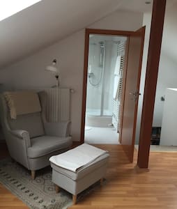 Large attic room in Luxembourg Kirchberg