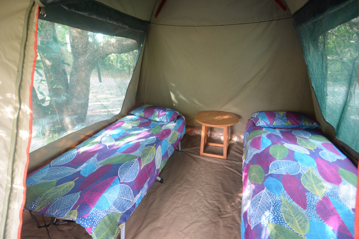 купол от четиричленно платно с 2 единични легла