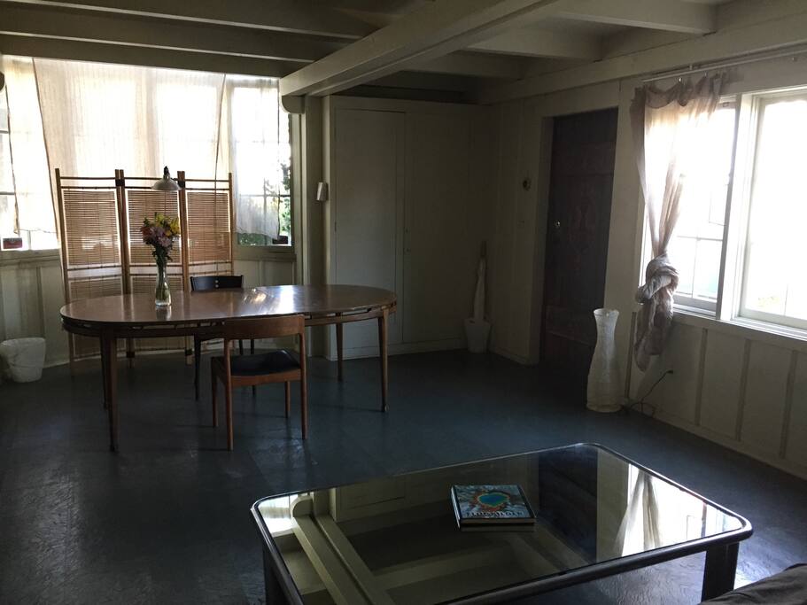 Private living space with private entrance.
