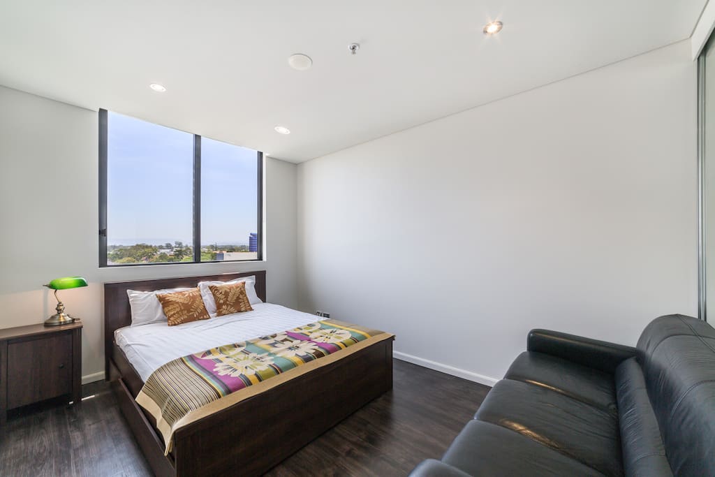 Bedroom with views