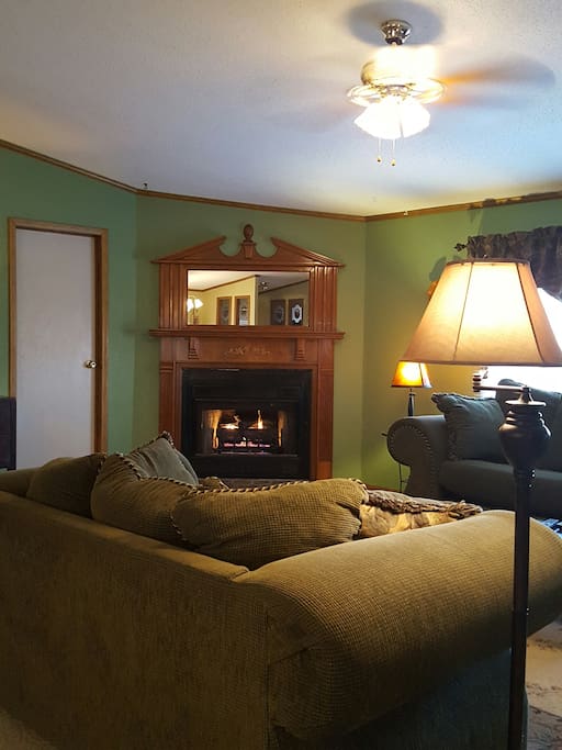 Talk to one another from the kitchen with this open floor plan. Plenty of space for the family reunion.