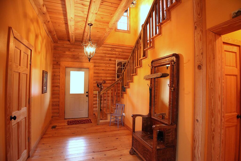 This massive foyer greets you as you enter the home.
