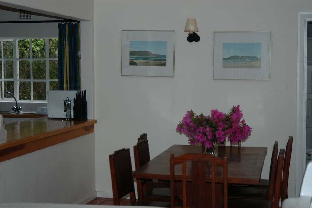 Indoor dining area