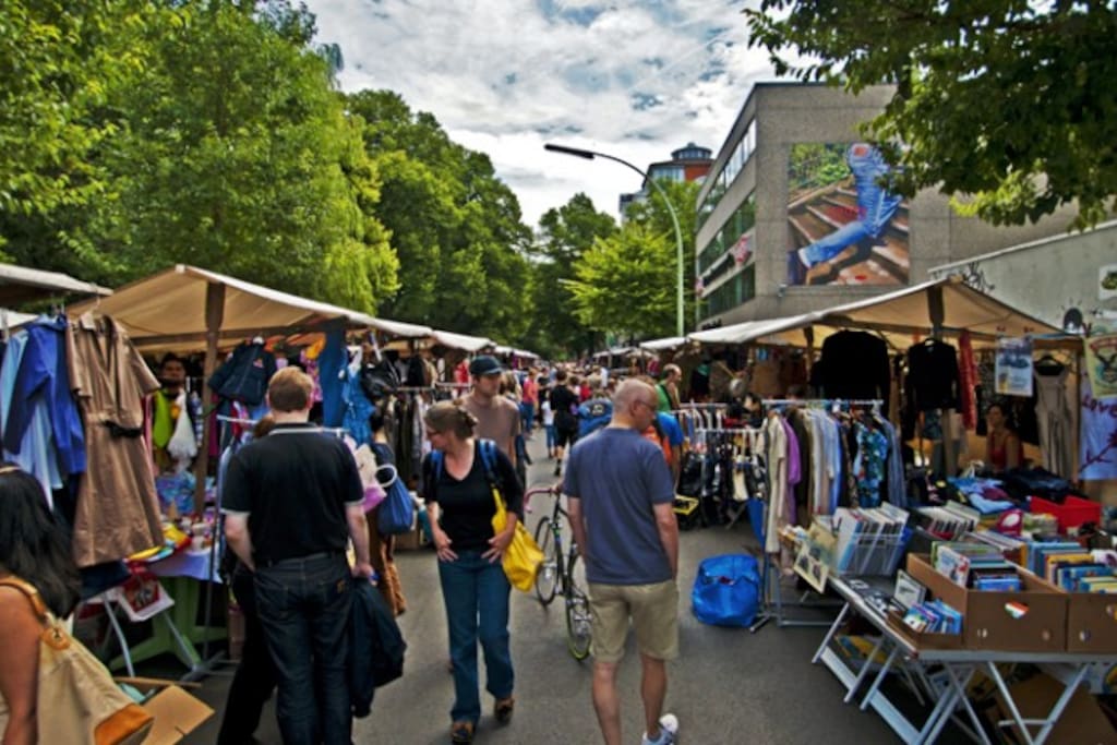 Flea market three times a week