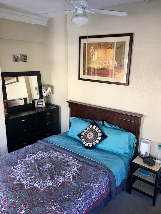 PuraVida is a private room featuring a full size bed with memory foam mattress.