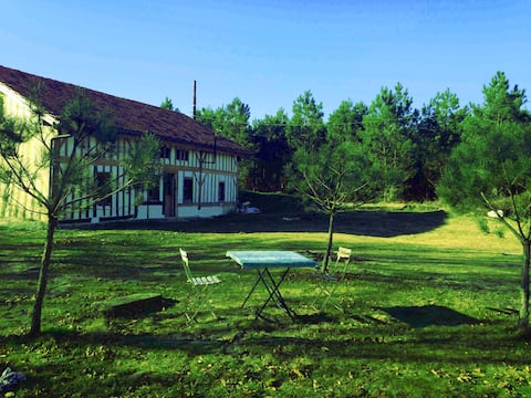 Farm house 9+2 pers 25 min from beaches with pool