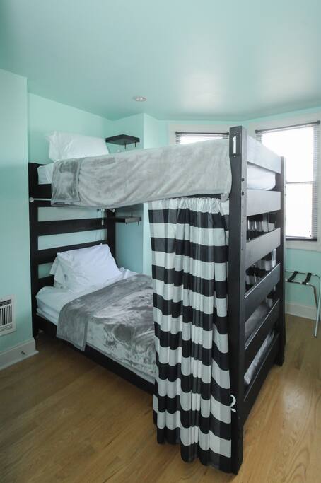 One of the bunk beds on our shared room!