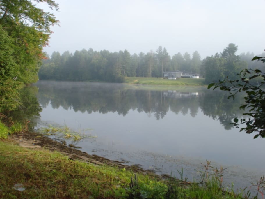 Misty morning.