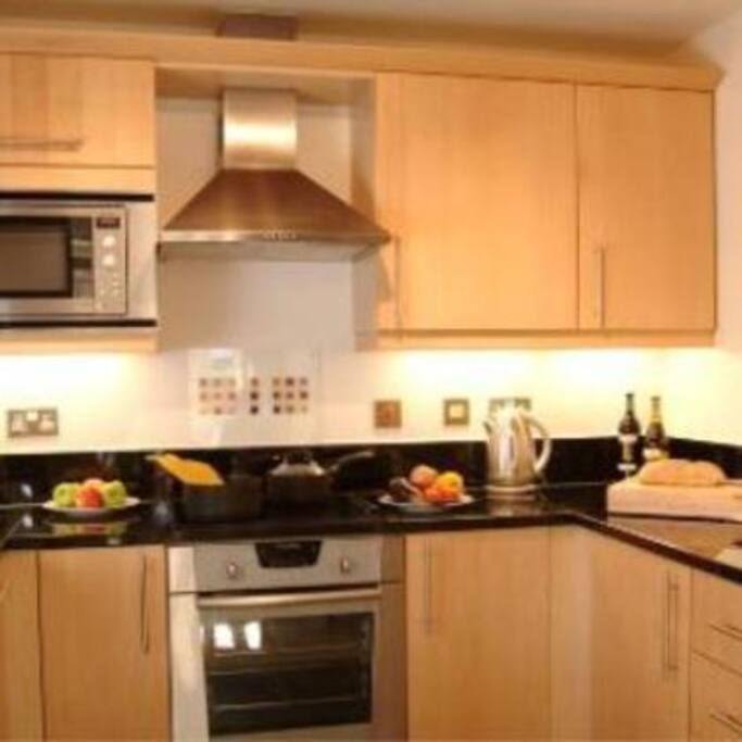 fully equipped kitchens
